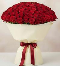 Букет 101 Красная роза Милано в Ухте