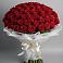 Букет 101 Красная роза Блэк Мэджик в Ухте