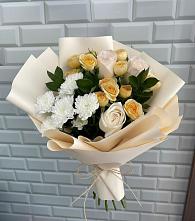 Букет цветов из:  Розы и Хризантемы в Ухте