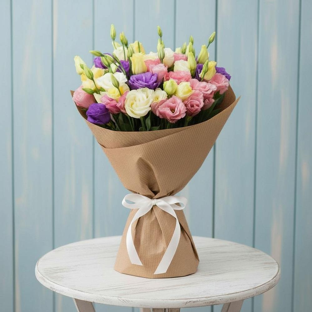 Букет цветов из: Лизиантусы в Ухте