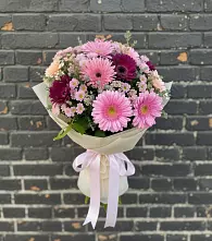 Букет цветов из:  Герберы и Хризантемы в Ухте