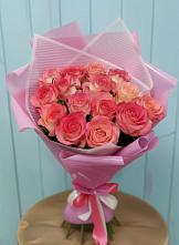 Букет 15 Розовых роз Равель в Ухте