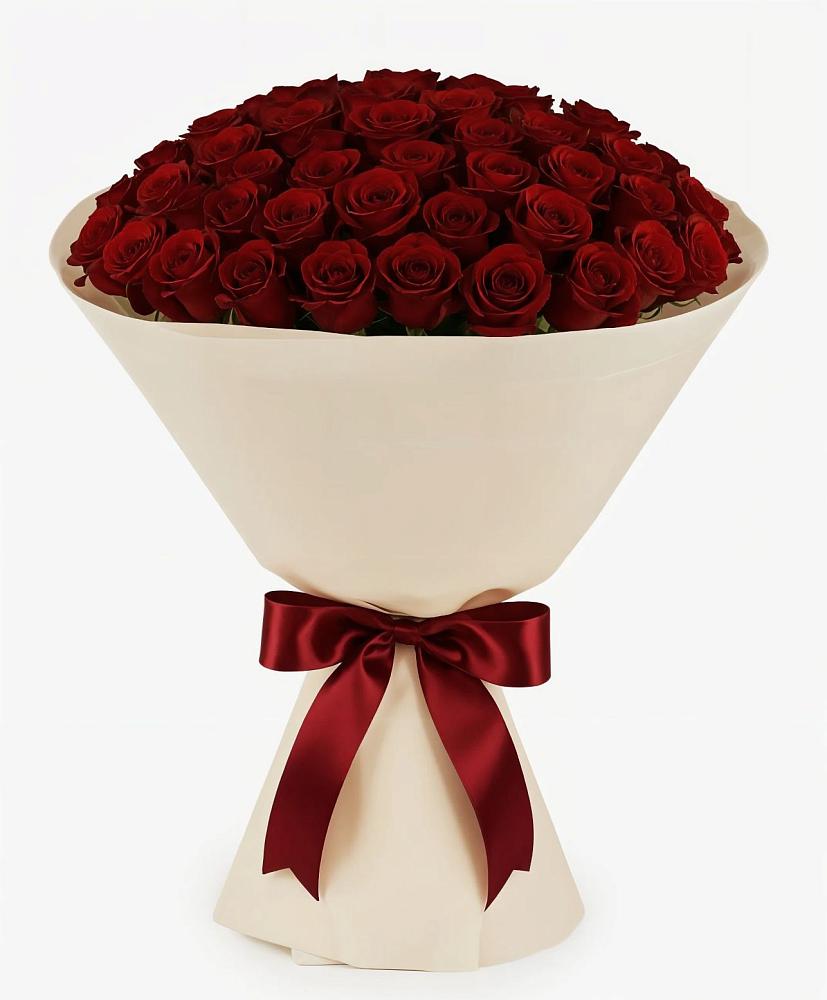 Букет 101 Бордовая роза Блэк Бакарра в Ухте